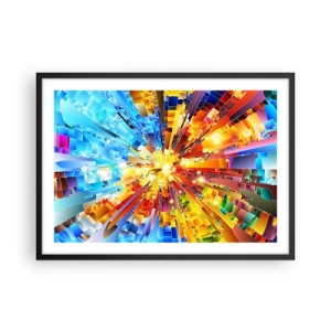 Affisch i svart ram - In medias res - 70x50 cm