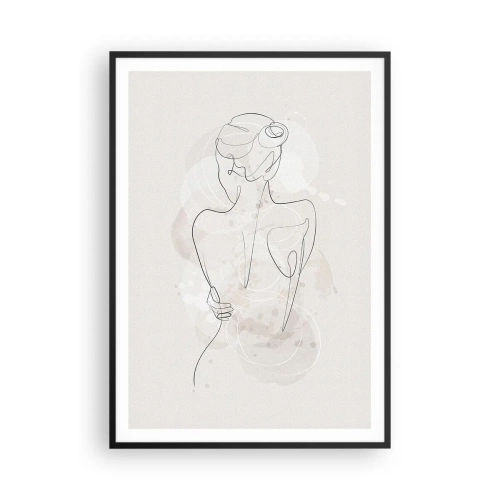 Affisch i svart ram - Som ett känsligt instrument - 70x100 cm