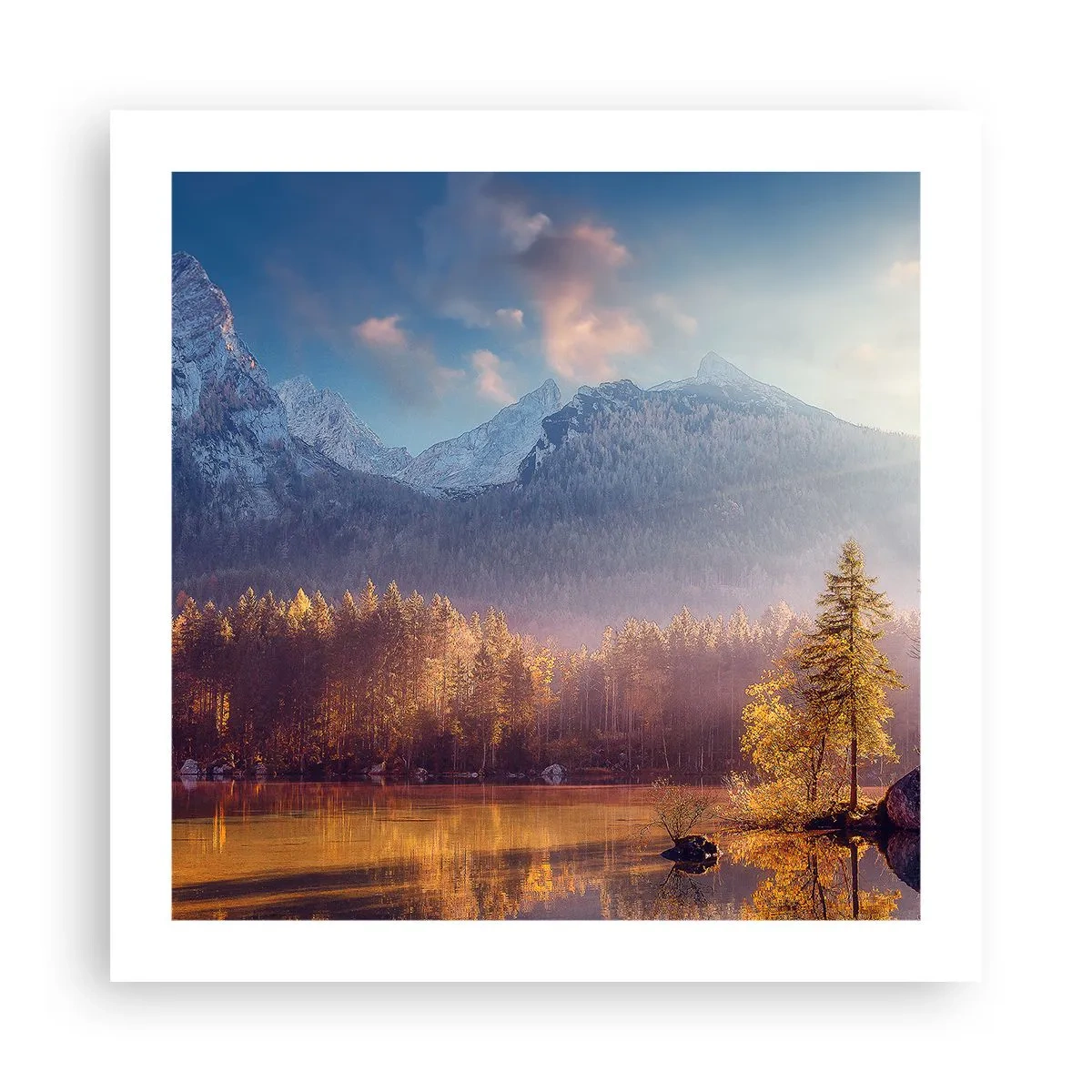 Affisch - I berg och dalar - 50x50 cm