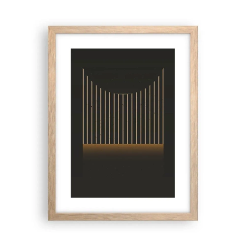 Affisch i ram av ljusek - Utforska mörkret - 30x40 cm