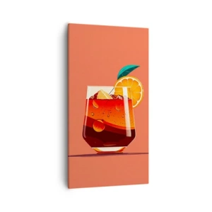 Canvastavla - Bild på duk - Sommarens förfriskning - 55x100 cm