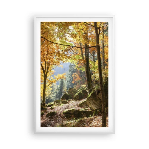 Affisch i vit ram - Dags att vila - 61x91 cm