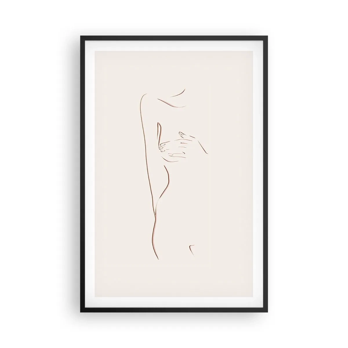 Affisch i svart ram - Begärans form - 61x91 cm