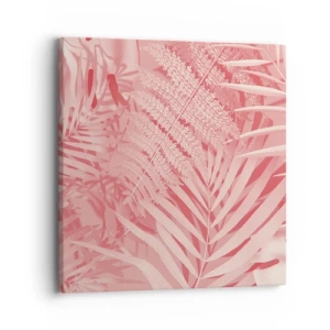 Canvastavla - Bild på duk - Rosa koncept - 30x30 cm