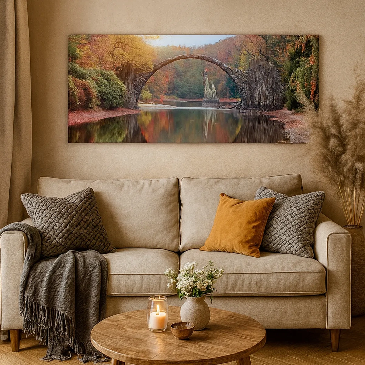 Canvastavla - Bild på duk - På andra sidan av spegeln - 30x30 cm