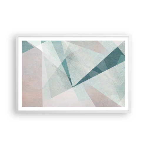 Affisch i vit ram - Lugnt trots dynamiskt - 91x61 cm