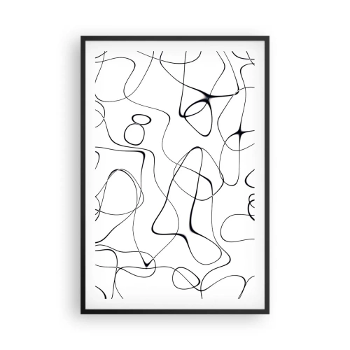 Affisch i svart ram - Livets stigar, ödets tur - 61x91 cm