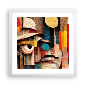 Affisch i vit ram - Jag ser dig... - 40x40 cm