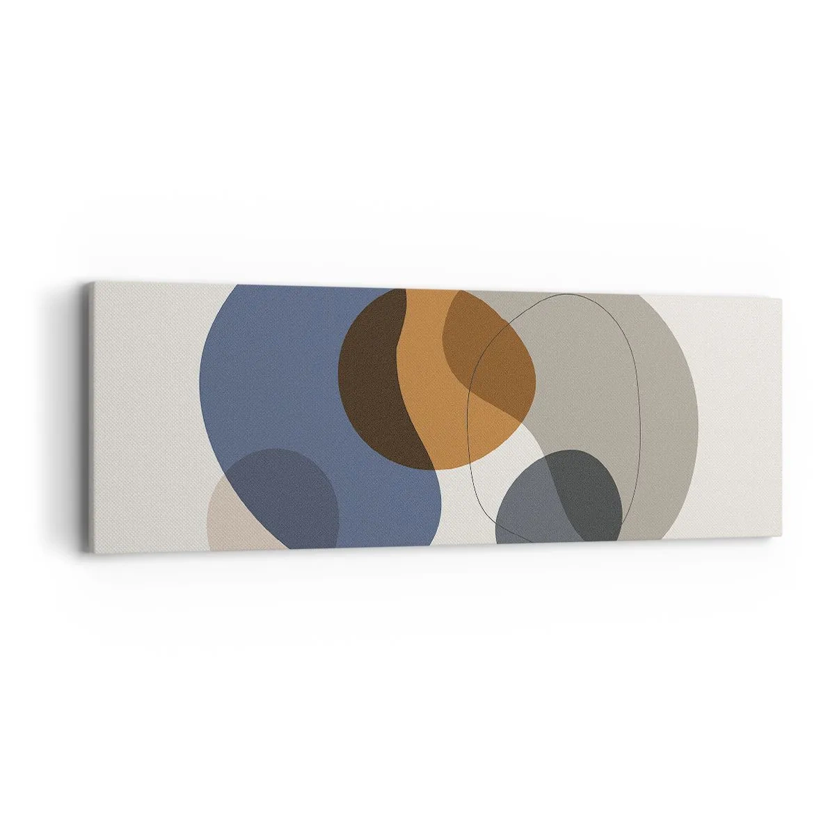 Canvastavla - Bild på duk - Färgernas droppar - 90x30 cm