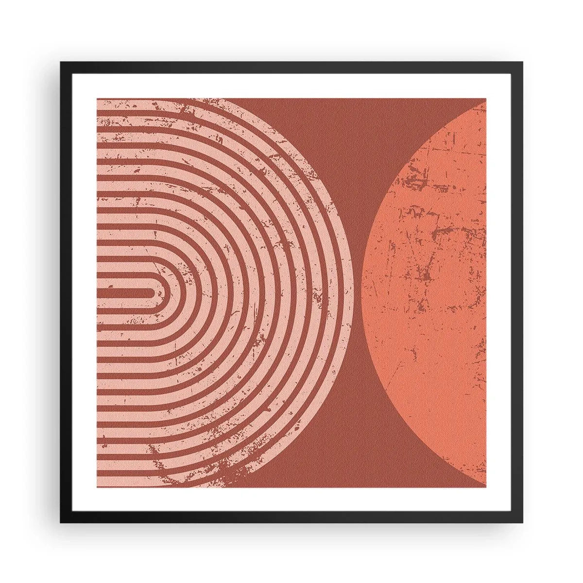Affisch i svart ram - Nära relation - 60x60 cm