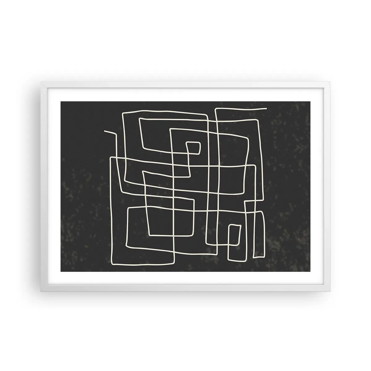 Affisch i vit ram - Inte så enkelt - 70x50 cm