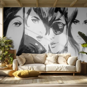 Självhäftande Fototapet Deluxe Sticker - Mångfaldigad skönhet - Kvinna, Kvinnans ögon, Porträtt av en kvinna - 200x140 cm