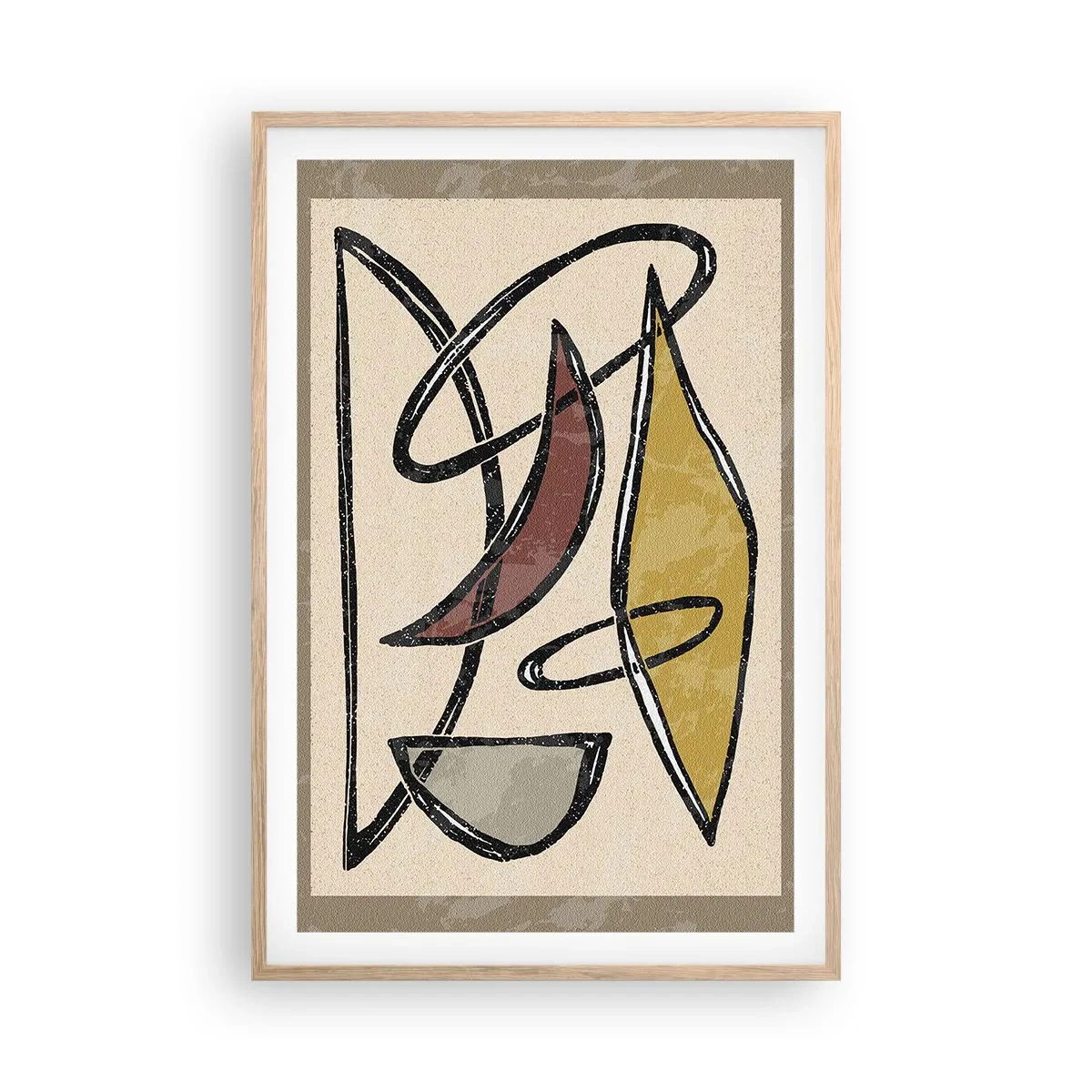 Affisch i ram av ljusek - Vertikaler och nivåer - 61x91 cm