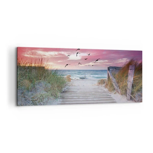 Canvastavla - Bild på duk - Östersjöimpression - 100x40 cm