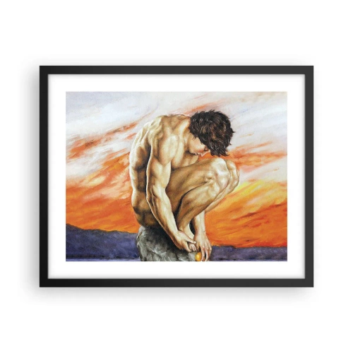 Affisch i svart ram - Försänkt i sig själv - 50x40 cm