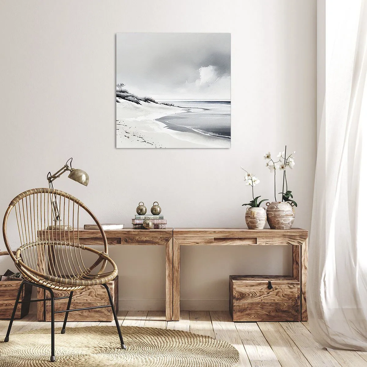 Canvastavla - Bild på duk - Alltid tillsammans - 50x50 cm