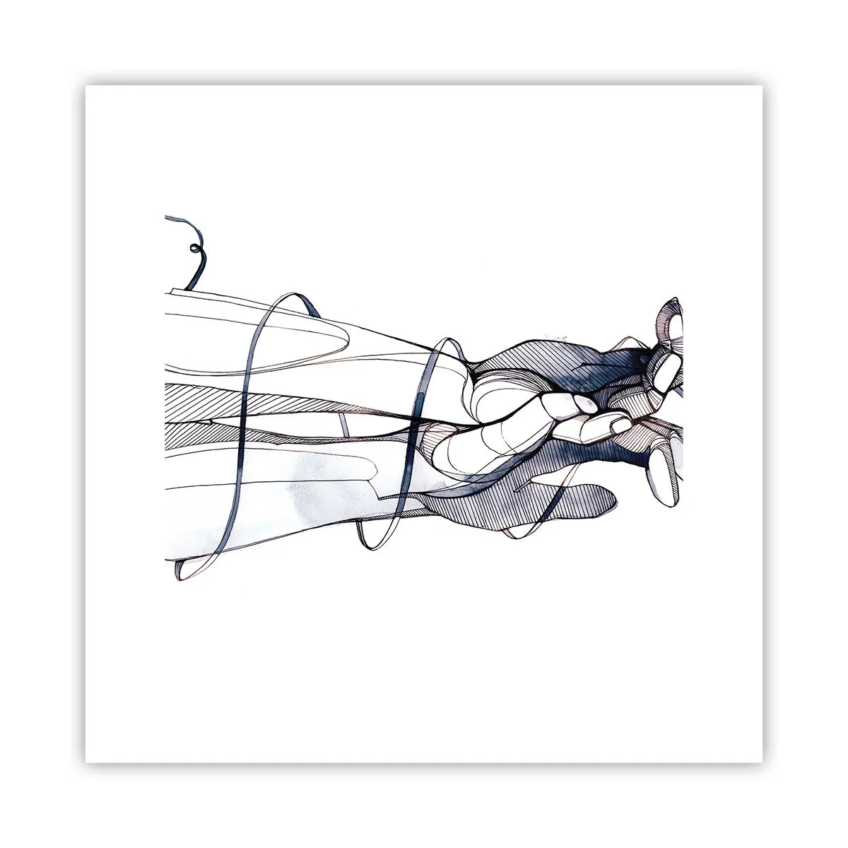 Affisch - Smekningens studie - 30x30 cm