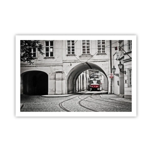 Affisch - Genom stadens labyrint - 91x61 cm