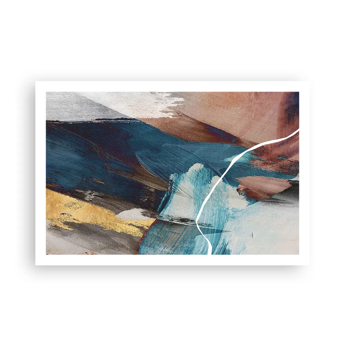 Affisch - Med styrka och energi - 91x61 cm