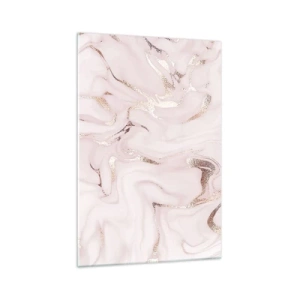 Glastavla - Bild på glas - Rosa raseri - 70x100 cm