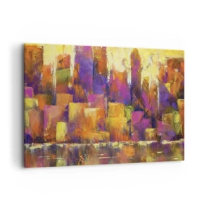 Canvastavla - Bild på duk - Metropolis komposition - 120x80 cm