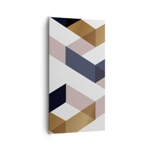 Canvastavla - Bild på duk - Plan och vinklar - 65x120 cm