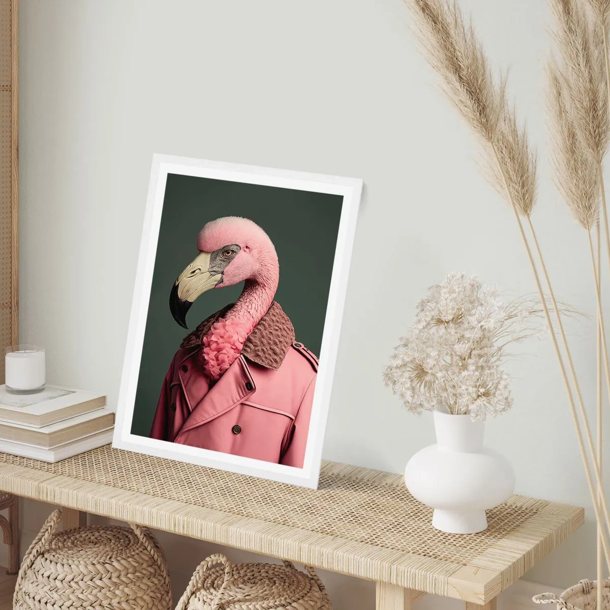Affisch i vit ram - Riktig elegant - 50x70 cm