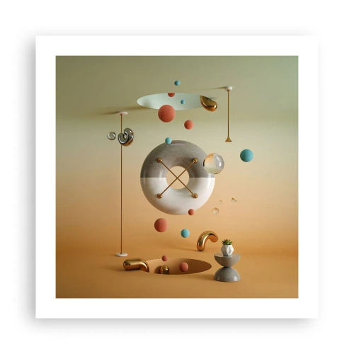 Affisch - Vad som helst kan hända - 50x50 cm