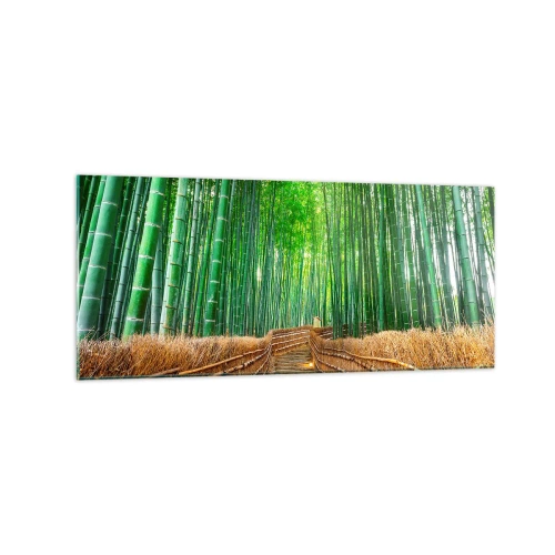 Glastavla - Bild på glas - Asiatiska kulturens essäns - 120x50 cm