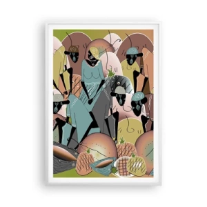 Affisch i vit ram - Högtiden kommer - 70x100 cm