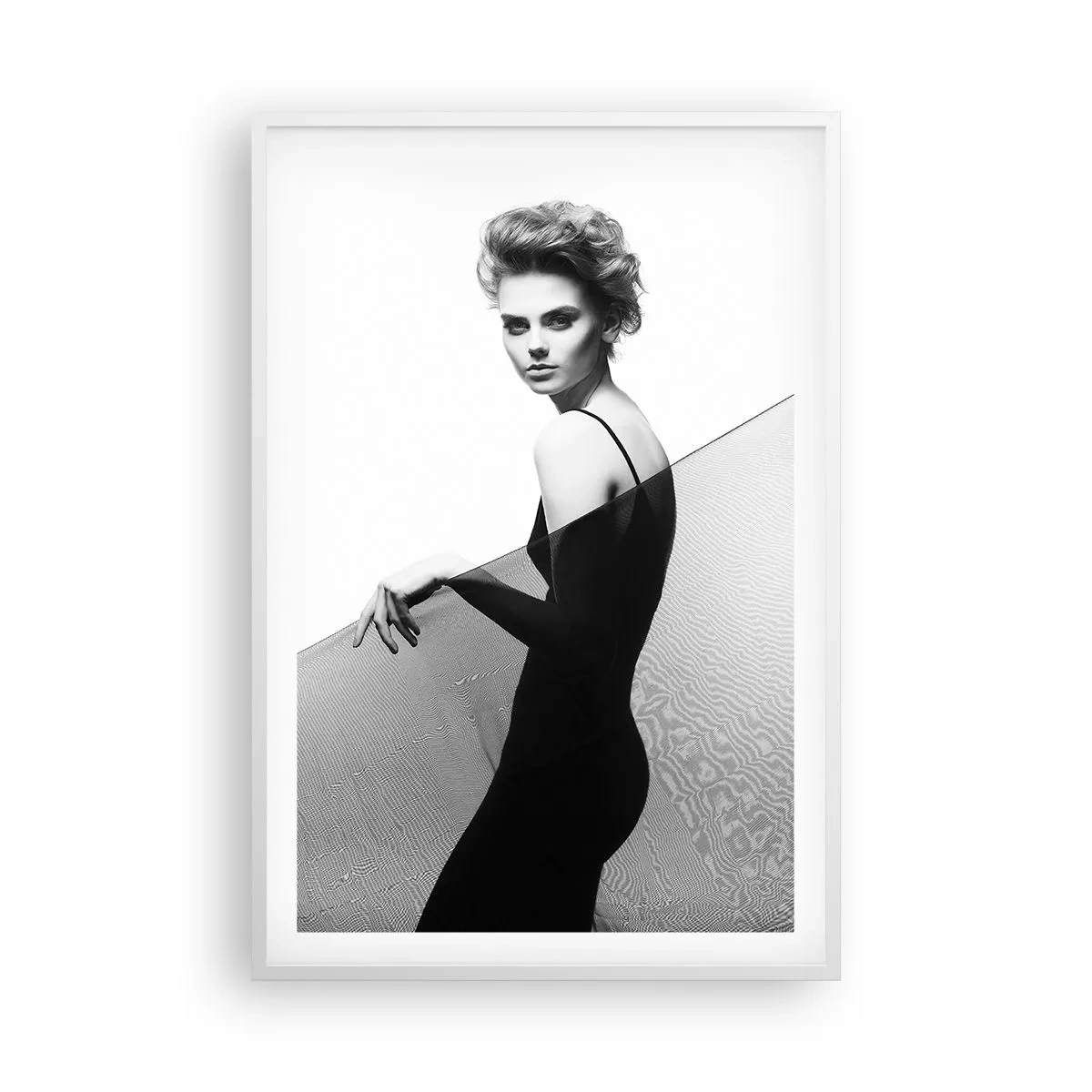 Affisch i vit ram - Magisk blick - 61x91 cm