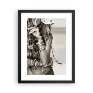 Affisch i svart ram - Som flickorna brukar - 30x40 cm