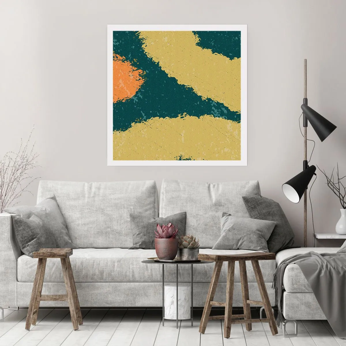 Affisch - Abstraktion - i slow motion - 50x50 cm