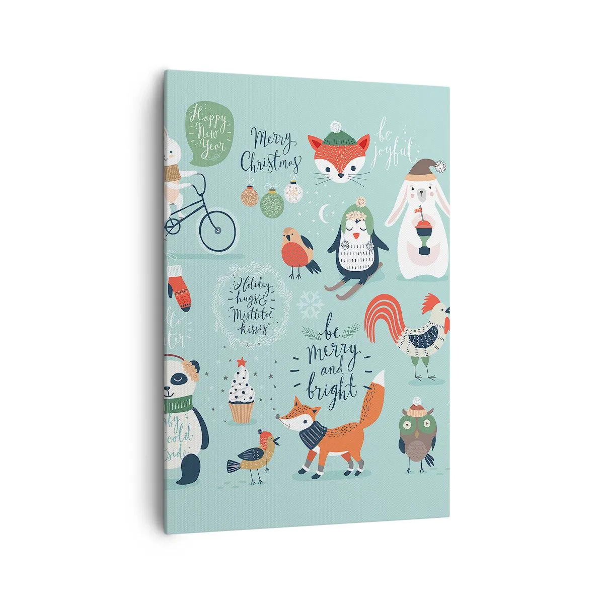Canvastavla - Bild på duk - Må det alltid vara jul! - 70x100 cm