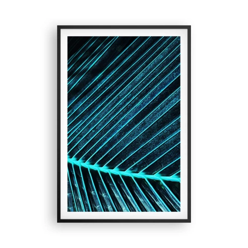 Affisch i svart ram - Grön textur - 61x91 cm