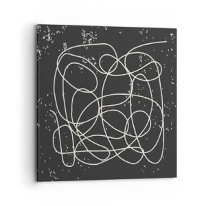 Canvastavla - Bild på duk - Vilsegångna tankar - 70x70 cm