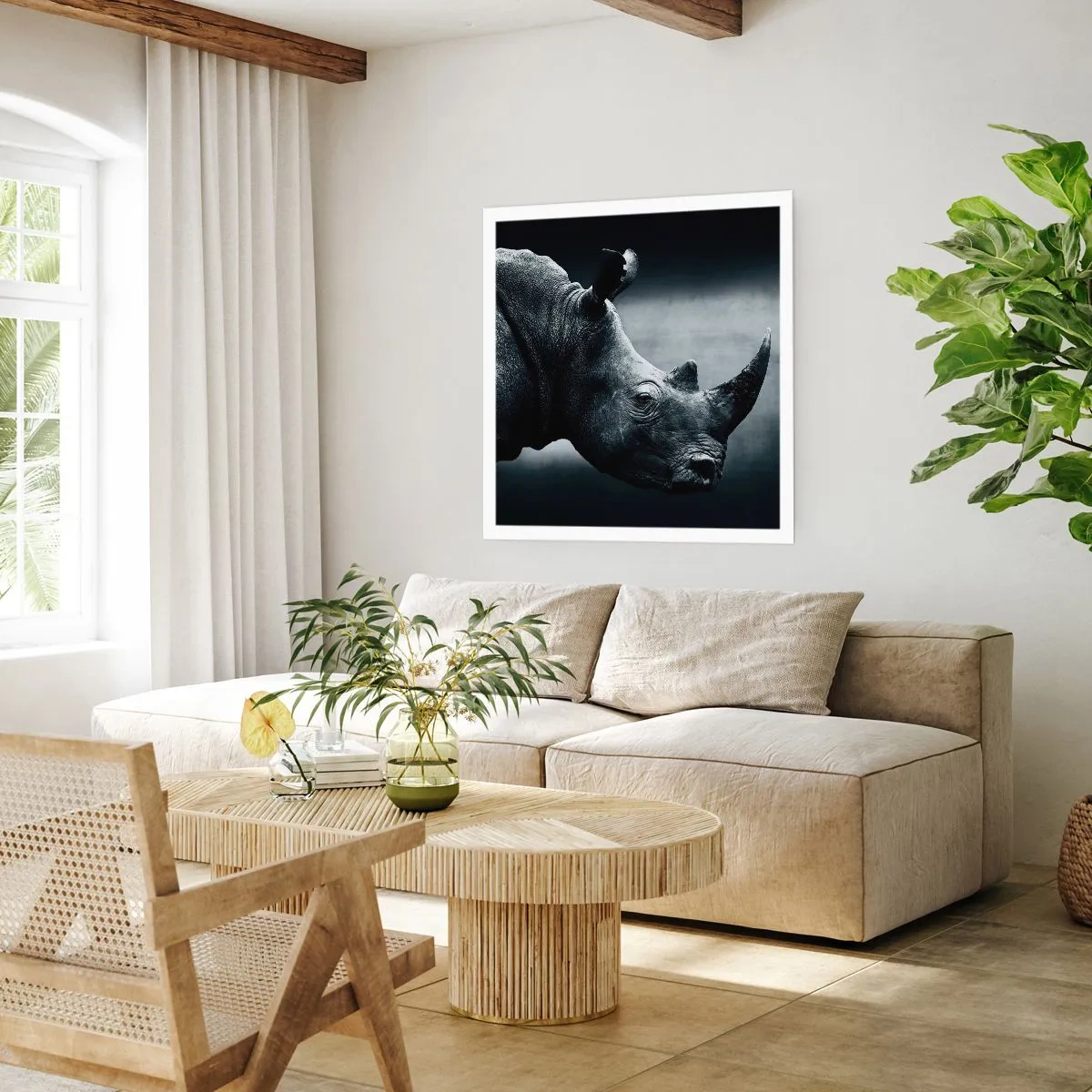 Affisch - Höger profil - 40x40 cm
