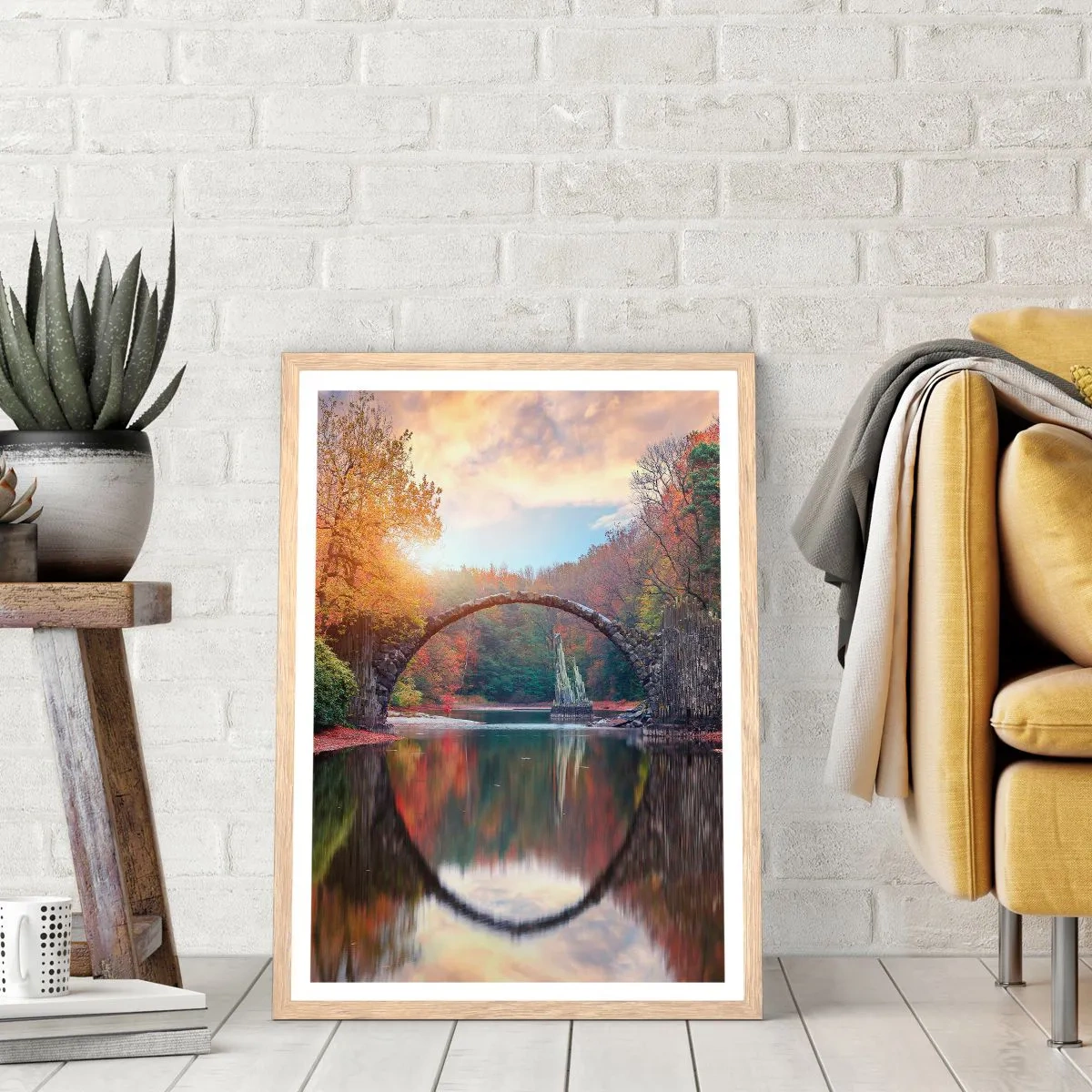 Affisch i ram av ljusek - På andra sidan av spegeln - 50x70 cm