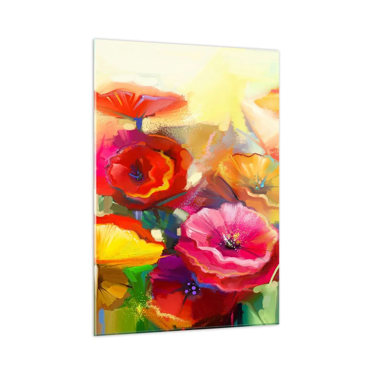 Glastavla - Bild på glas - Inte bara rött - 50x70 cm