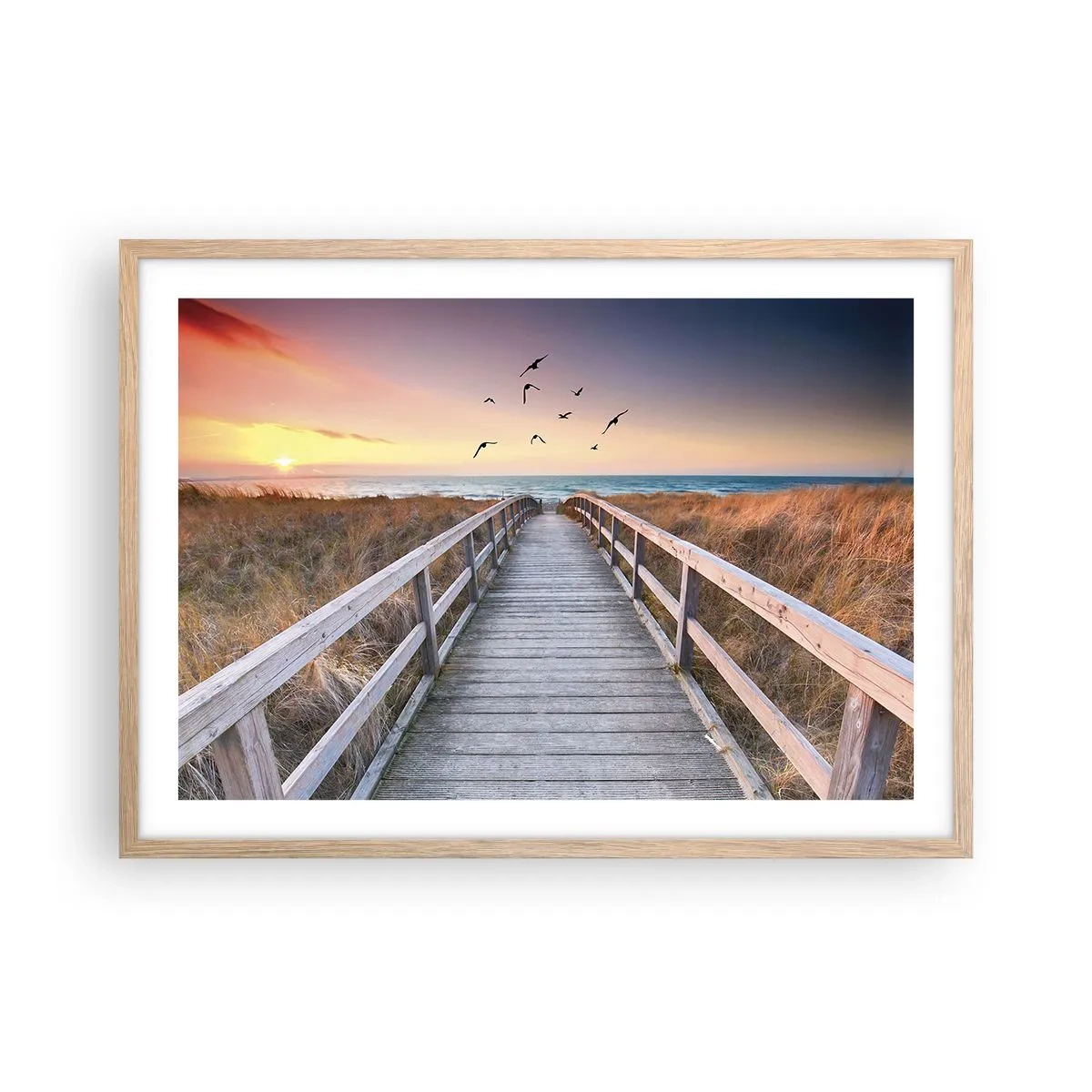 Affisch i ram av ljusek - Startbana - 70x50 cm