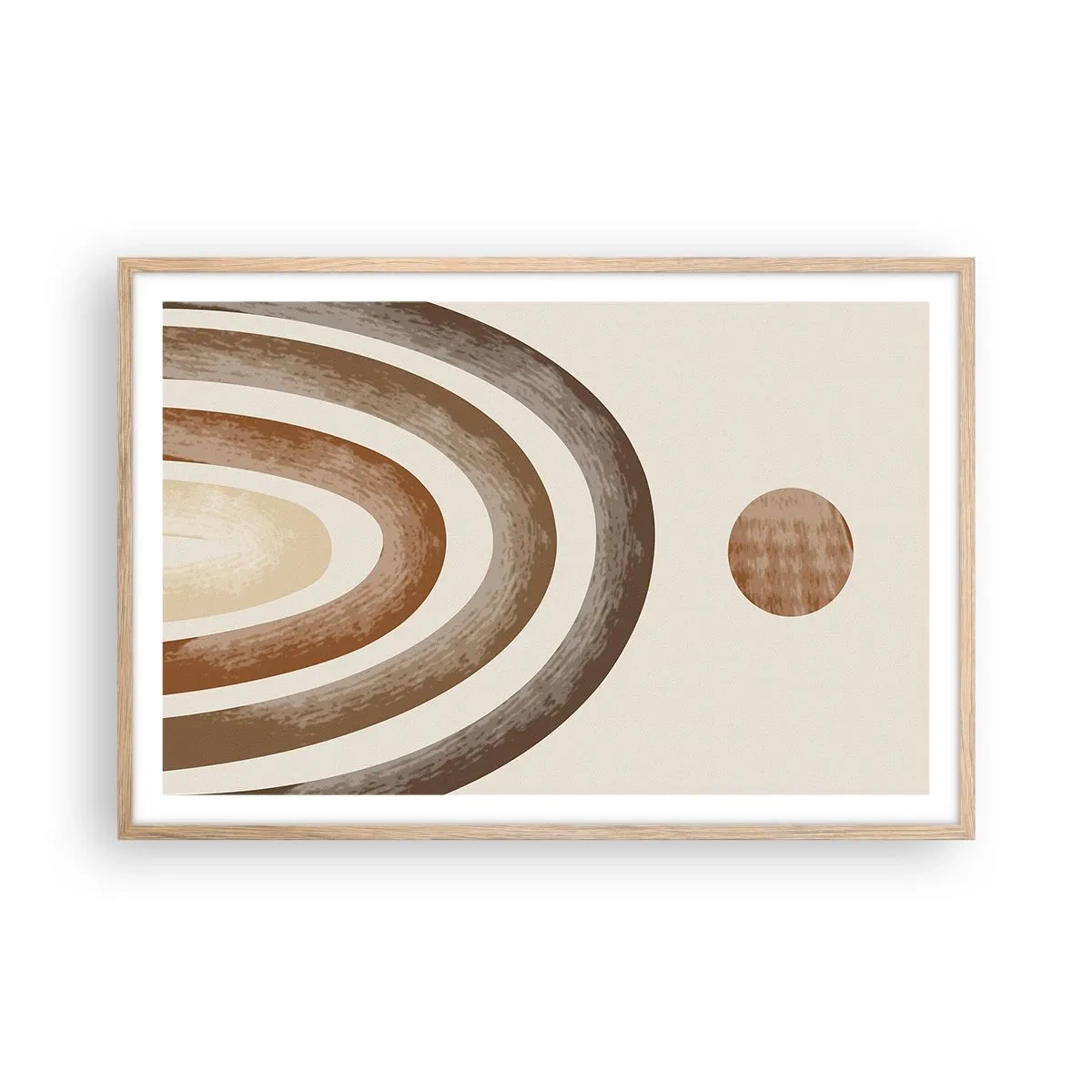 Affisch i ram av ljusek - I den avlägsna galaxen - 91x61 cm