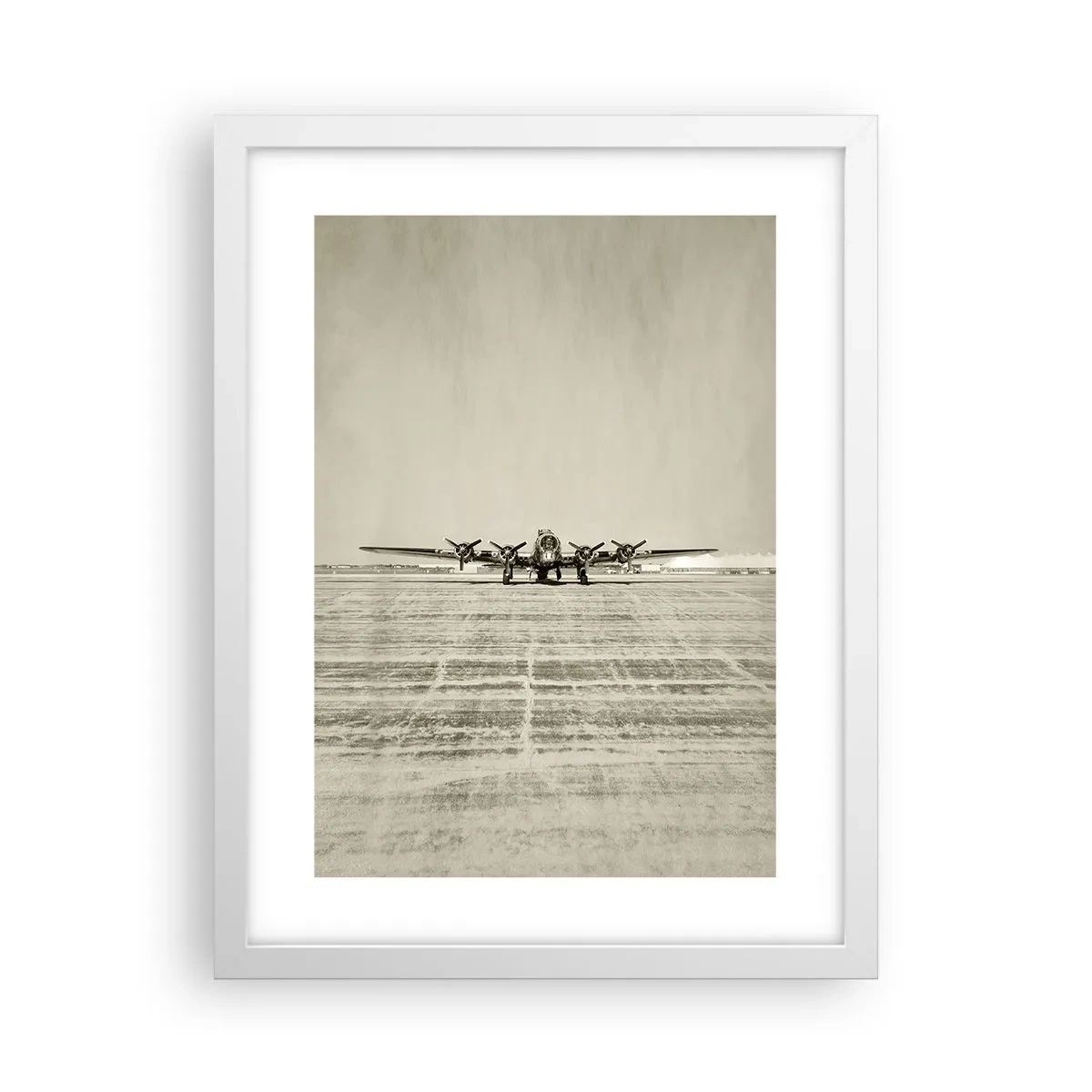 Affisch i vit ram - Redo som vanligt - 30x40 cm