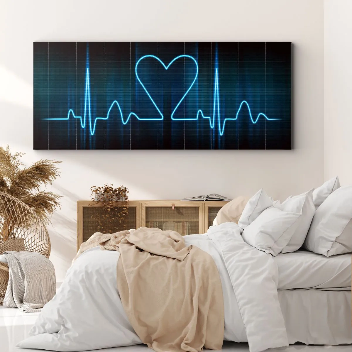 Canvastavla - Bild på duk - I hjärtats takt - 120x50 cm