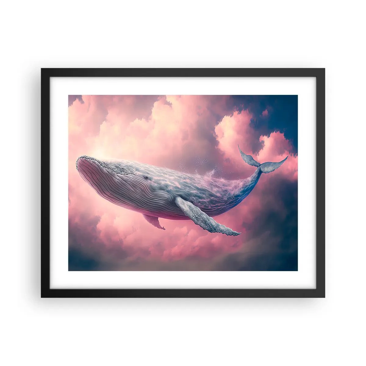 Affisch i svart ram - Torka dina ögon - 50x40 cm