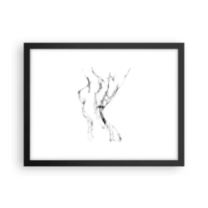 Affisch i svart ram - Vacker och stark - 40x30 cm