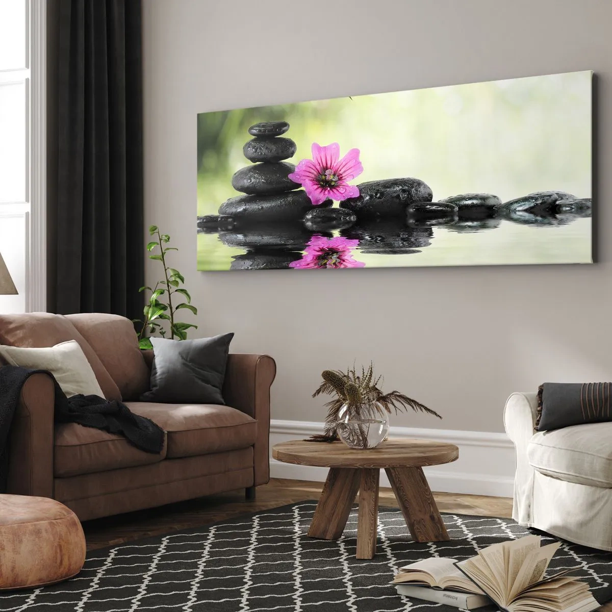 Canvastavla - Bild på duk - Tid för själen - 100x40 cm