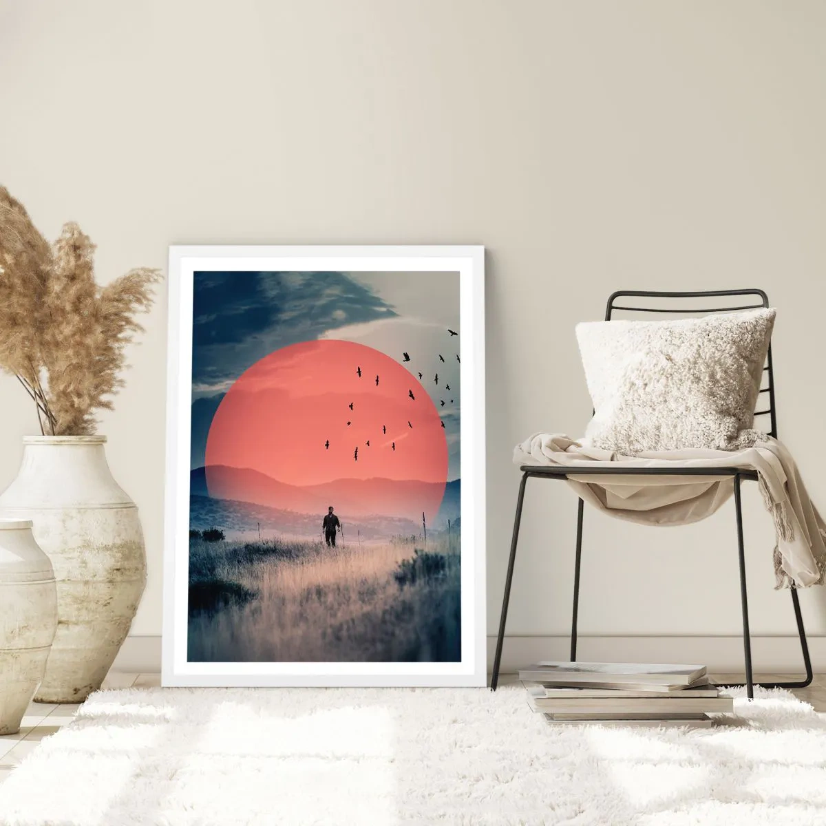 Affisch i vit ram - I sina essen - 50x70 cm