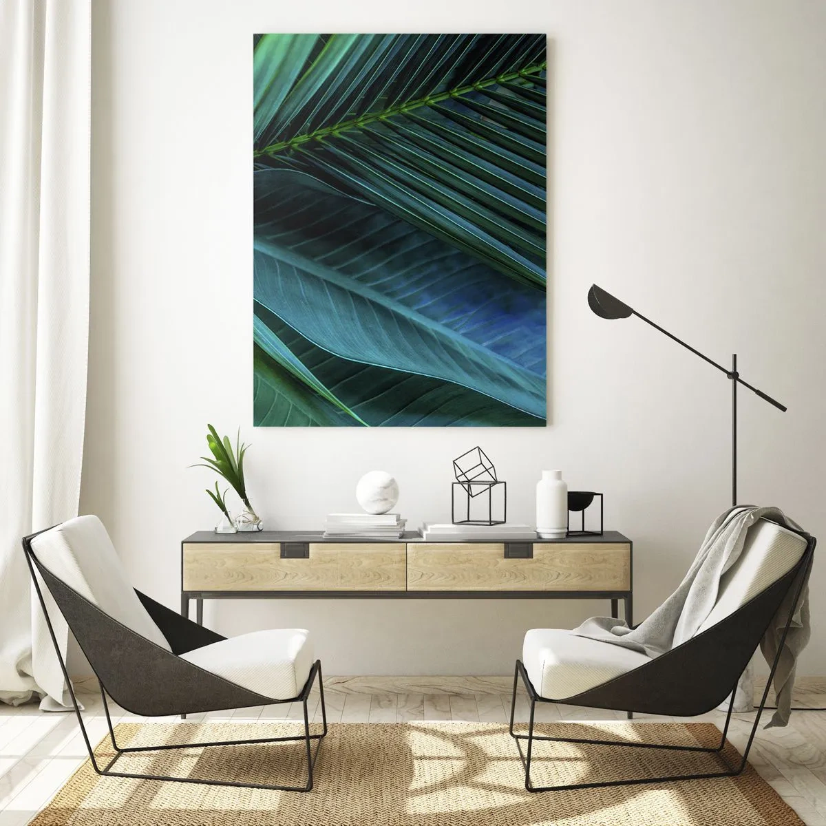 Glastavla - Bild på glas - Grönskans anatomi - 50x70 cm