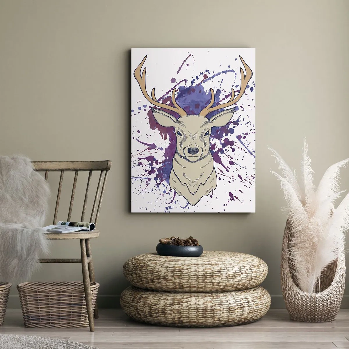 Canvastavla - Bild på duk - Mod och balans - 70x100 cm