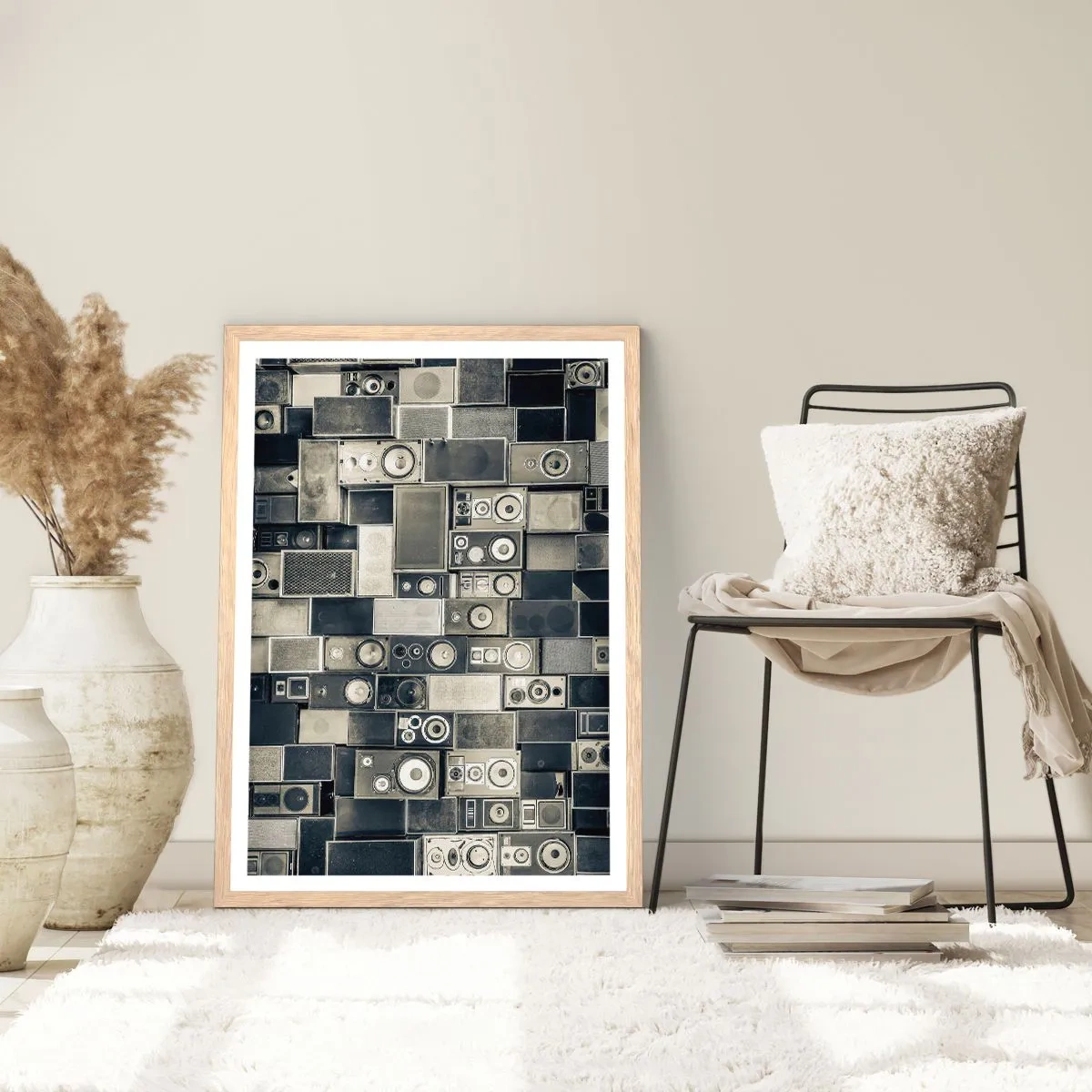 Affisch i ram av ljusek - Allt väl - 70x100 cm